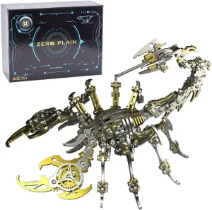 Adults, gallium contend remote graceful allegory Steampunk Scorpion King, DIY 3D Puzzle for Kids Halloween Decor Brain Teaser Puzzles Toys, 200 Pcs Helixsun 3D Metal Model Kits 3D Puzzles for 