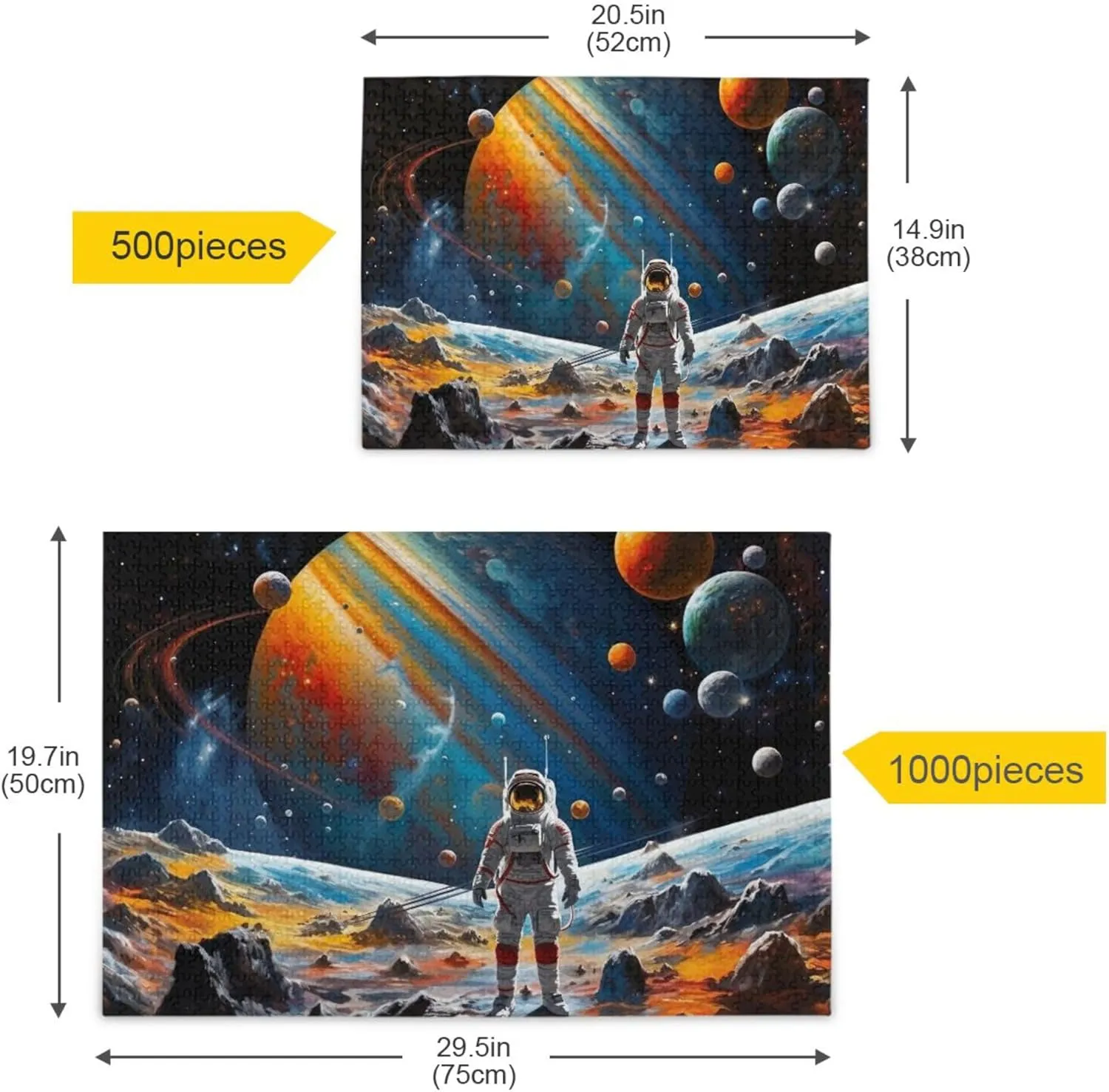Adults Kids S0400808 Space Galaxy Solar System NASA Jigsaw Puzzles 500 Pieces Toy Games Educational your mottle Gift Home Decor for 