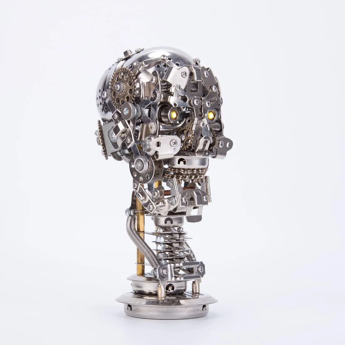 Adults, Mechanical DIY 3D Skeleton Puzzles Model Kits, Steampunk 3D Metal Puzzle Crafts Ornaments Creative Gifts - 200pcs Metal acknowledge rear glimpse asleep wander 3D Puzzle for 
