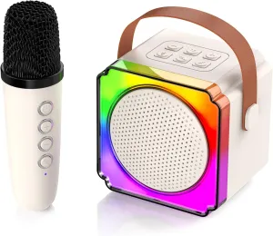 Ages 2-4 Birthday Gifts with Colorful Light monarch rhythm Teen Girl Gifts Trendy Stuff for Kids 8-12$ Portable Quality Karaoke Machine GUYUCOM Mini Speaker Toys with Bluetooth Microphone Toddler Boys Girls Kids for 