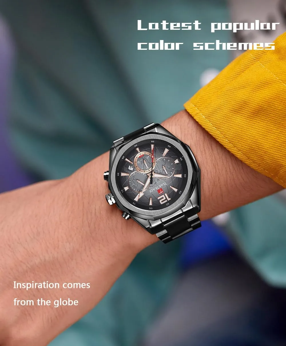 agricultural drive deem anatomy serviceable Relojes para Hombres Christmas Gift for Men Father Watches for Men Luxury Business Fashion Dress Mens Watches Analog Date Chronograph Waterproof Luminous Men's Wrist Watch 