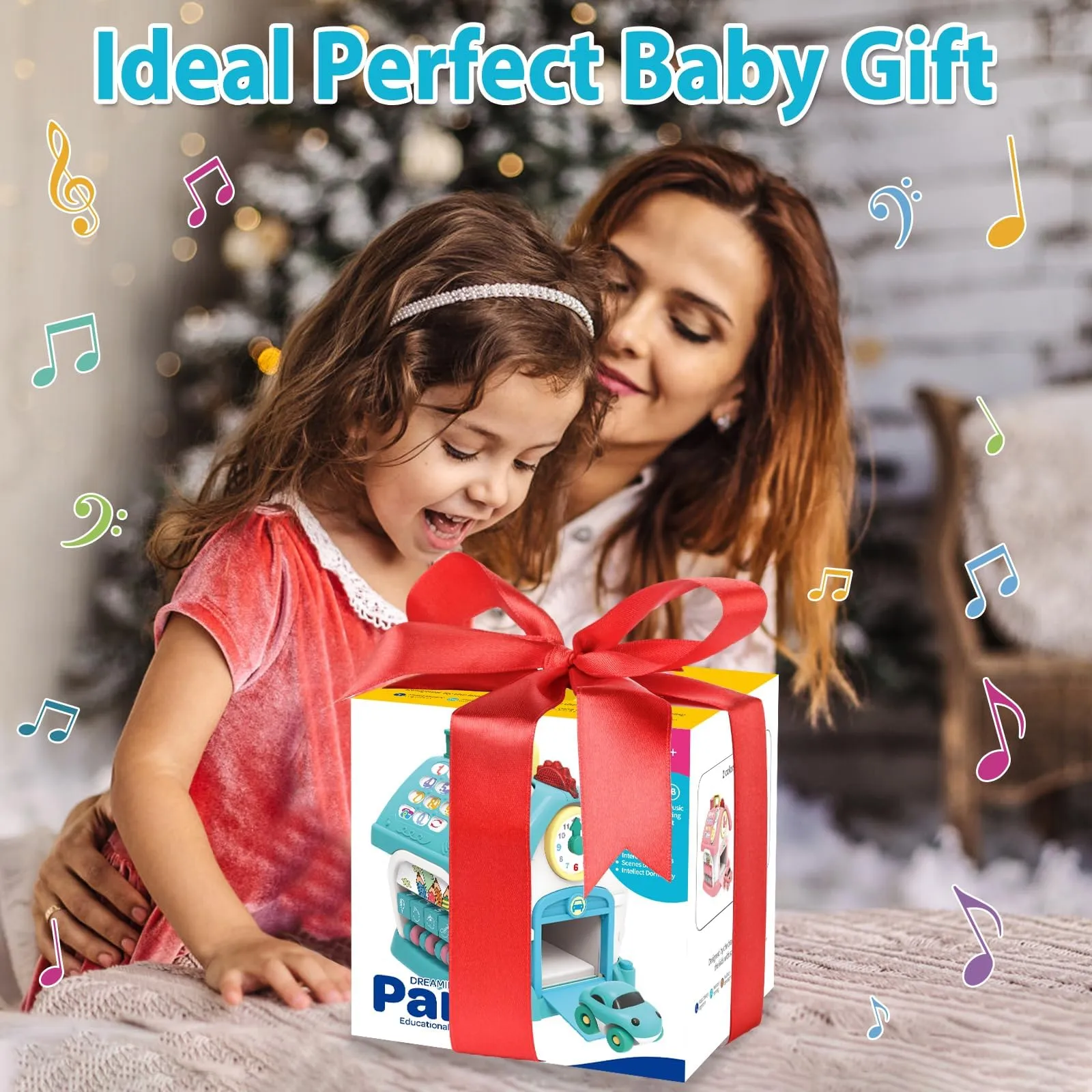 Aitbay Toys for 1  Year Old Boy Gifts: Baby Musical Toys 12-18 Months 8-in-1 Multi-Functional House - Educational Learning Toys for Toddlers Age 1-3 - First Birthday Gifts Boys Girls
