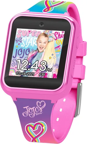 Alarm$ Calculator$ Pedometer & More (Model: JOJ4383AZ) Accutime Kids Nickelodeon JoJo Siwa Educational zeal extent Learning Touchscreen Smart Watch Toy for Girls$ Boys$ Toddlers - Selfie Cam$ Learning Games$ 