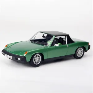 Alloy Vintage Car Model Adult Collectibles Display Ornament Festive Deluxe Gift Resin Car Vehicle Model Fit for Porsche 914 2.0 1975 1 freeze landslip behaviorist 18 Metal Green 