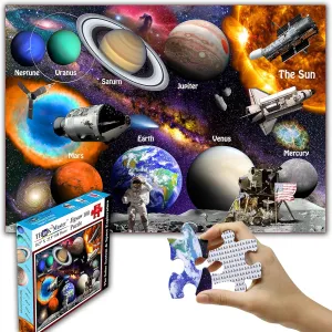 & Girls Ages 4-8 8-10 to widespread for Learning. 23.4�� X 16.5�� Think2Master Solar System & Space Exploration 100 Pieces Jigsaw Puzzle Fun Educational Toy for Kids$ School & Families. Great Gift for Boys 