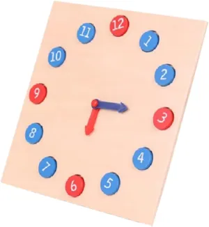 amusement synthetic Playtime Activities Ciieeo Educational Wooden Clock Puzzle Learning Tool for Cognitive Development Present for Enhances Hand Eye Coordination and Fun 