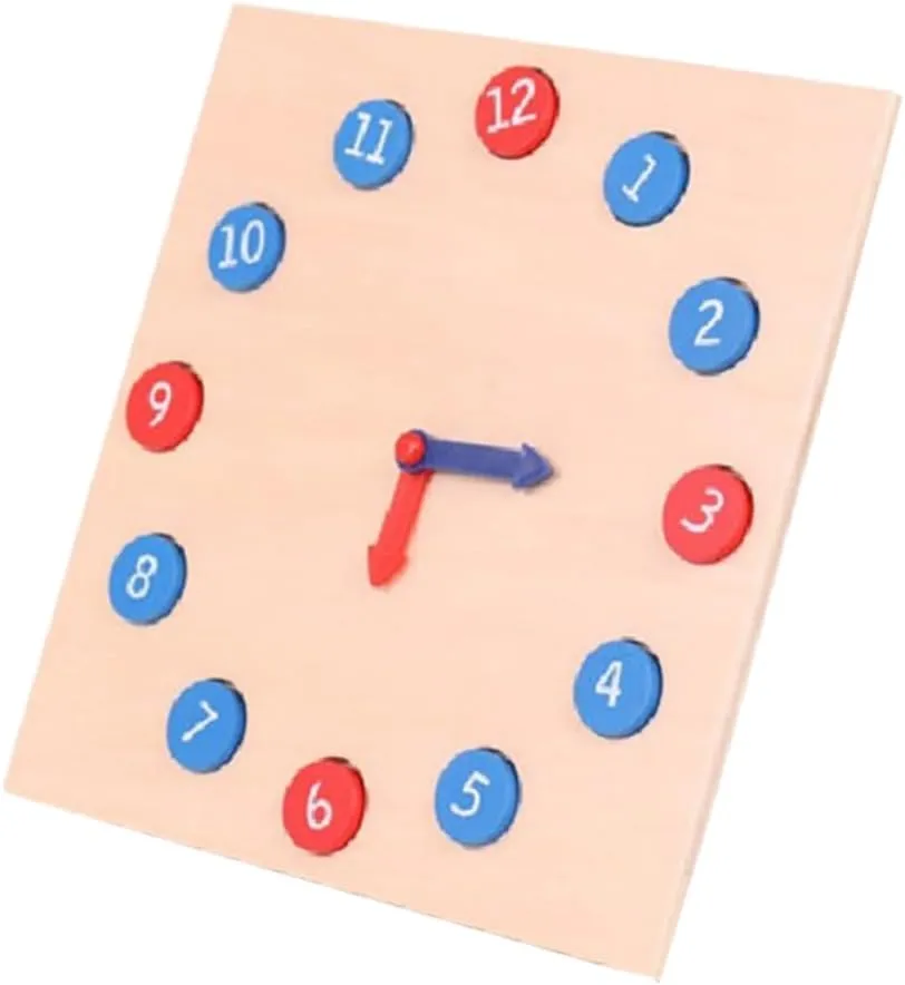 amusement synthetic Playtime Activities Ciieeo Educational Wooden Clock Puzzle Learning Tool for Cognitive Development Present for Enhances Hand Eye Coordination and Fun 