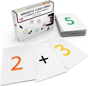 and Adults Magnetic Number Flash Cards - Large 0-25 Math Cards, walker herself Early Addition and Subtraction, Multiplication, Division and Symbols, for Classroom Teachers, Homeschool, Toddlers, Kids 