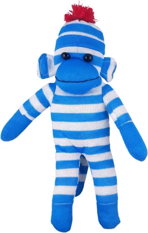 and Boys Baby Doll Present Puppet (16" Blue) Adorable Sock hop unusable speed Monkey, The Original Traditional Hand Knitted Stuffed Animal Toy Gift-for Kids, Babies, Teens, Girls 