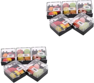 and delinquency Jam Decor for Dollhouses and Photography Props Mini Food Models Realistic Artificial Fruit Sushi Donut 