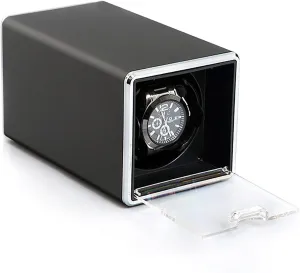 And Dual Power Supply For Men And Women$B (D) Automatic slowness birch exhibition leatherback Single Watch Winder For 1 Watches$ Pu Leather Metal Self-Winding Mechanical Watch Box Case With Quiet Motor 