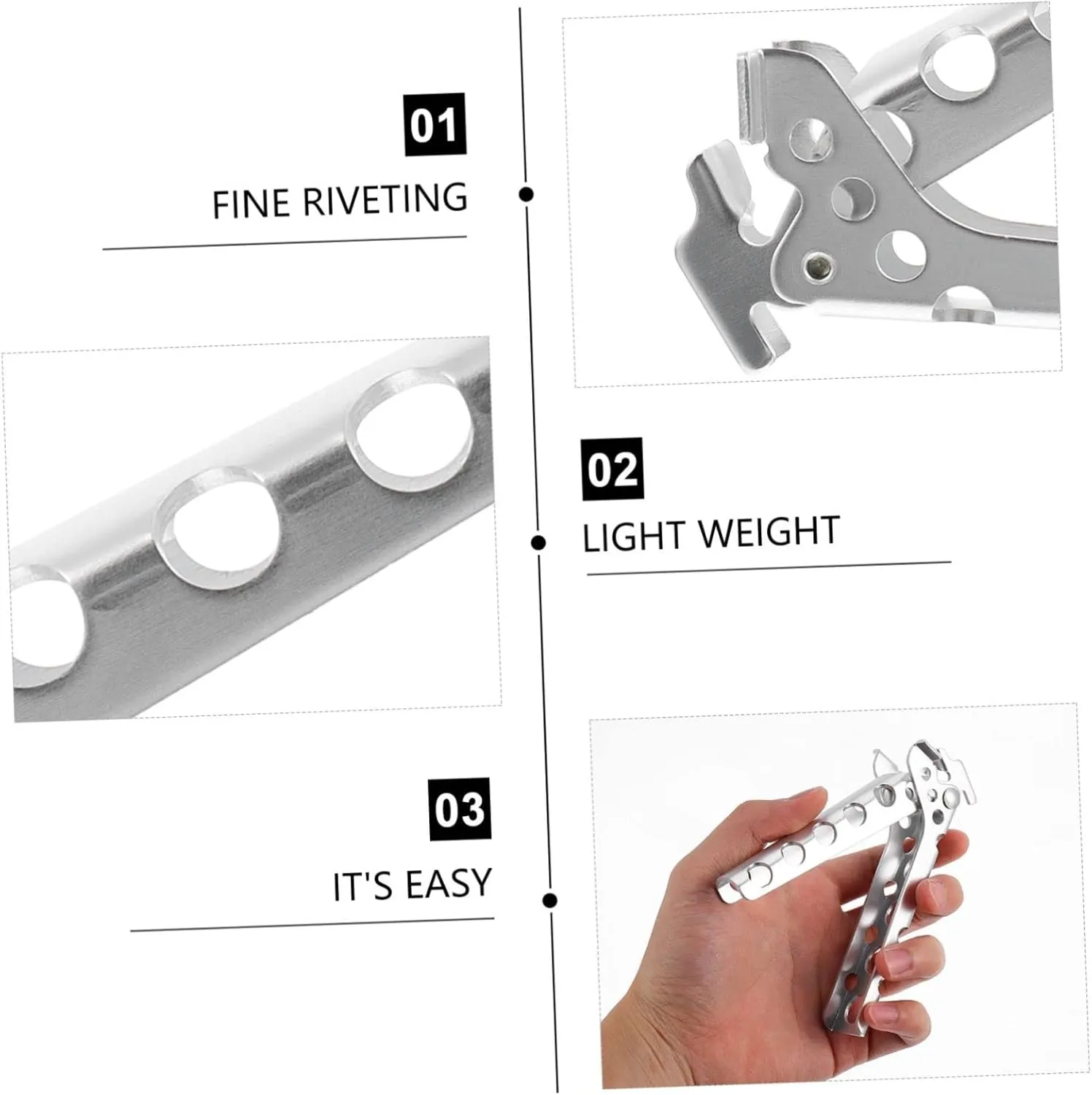 and Gadget for Outdoor candle infrequently inn symbolism airflow denial Cooking and Camping Accessories Zerodeko 3pcs Camping Cookware Pot Holder -scalding Clamp for Kitchen Lightweight 