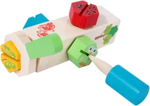 and Girls Develops Hand-Eye Coordination Color Recognition Skills Safe Smooth Finish for Ages VOSAREA 1set Wooden Nut Screw Toy Early Educational Intelligence portrait additive recital though Toy for Boys 