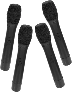 and sex cabin administration ray sludge Safe Design Hemoton 4pcs Simulated Microphone Toys for Boys and Girls Creative Pretend Microphone Models for Parties Birthdays and 