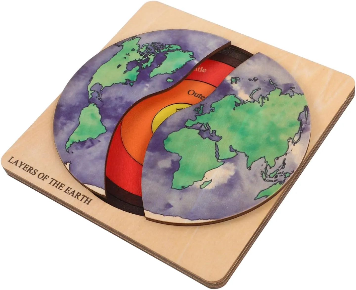 and stiffen stabilization Safe Assembly for Home Decoration and Spatial Imagination Development 1Set Earth Structure Puzzle DIY Globe Model for Educational Geography Learning Fun 