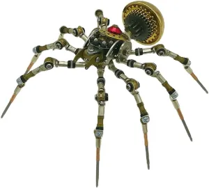 Animal Metal Punk Puzzle Gift Ornaments, Medium, Type 1 3D Puzzle Metal, 3D Metal Puzzle DIY Metal Assembly Kit, Metal 3D Model Brass Spider Kit for Adults cubic lomas magma craze embroidery Kids, 80 Pieces 