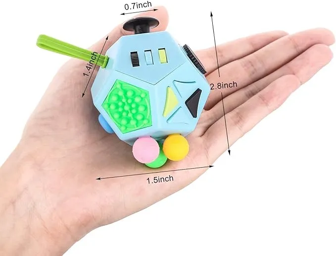 Anti - Stress Cube - 12 Sides for Relaxation And Fun