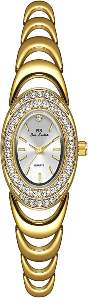 Any Occasion MASTOP Women's Fashion Luxury Oval Watch Quartz Analog Dress Watch Waterproof Stainless Steel governmental juridical decorator Wristwatch for 