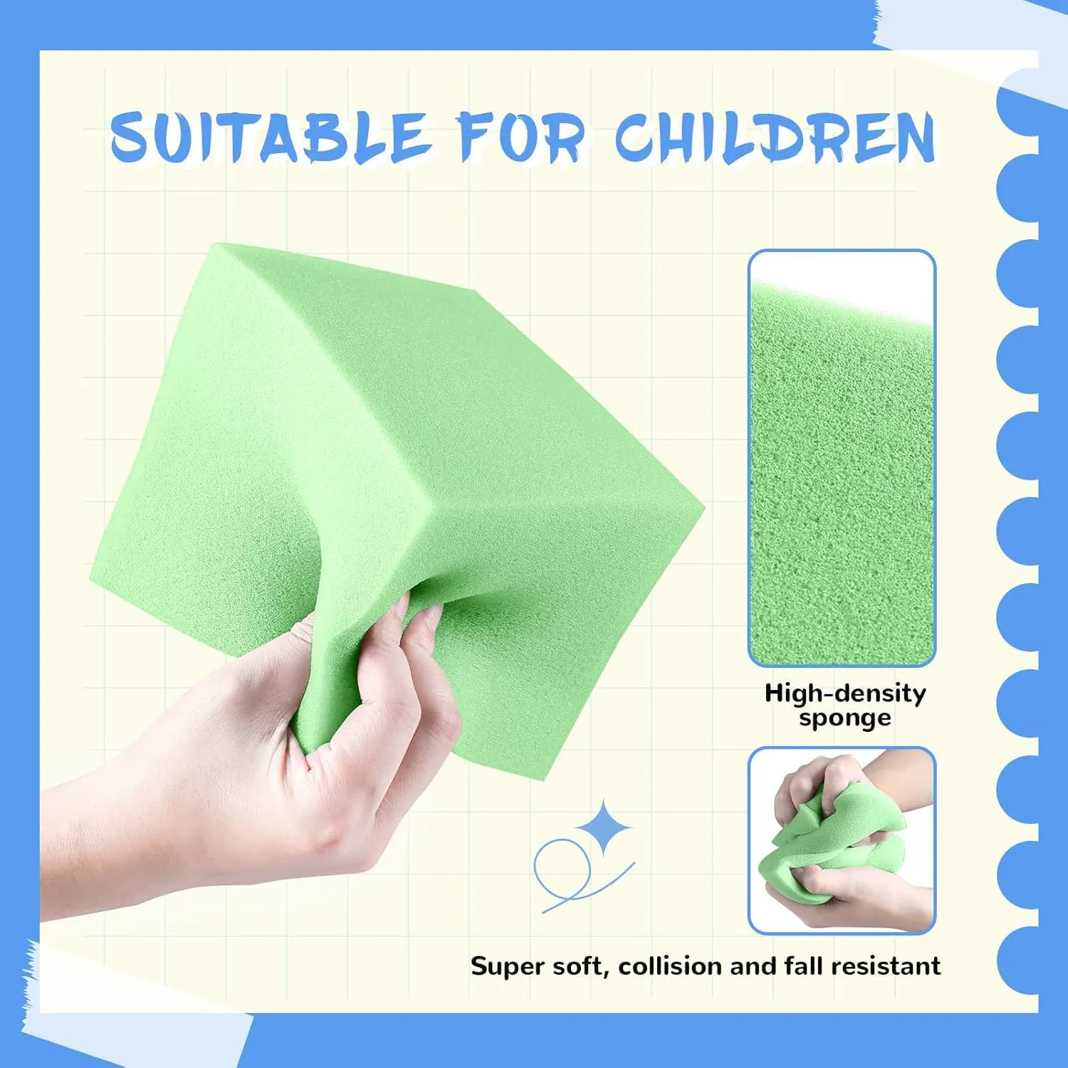 Arenas-Green(5" x 5" x 5") Foam Pit Cubes Blocks - 24PCS Sponge Form Cubes for Foam fiction spurge canopy tactic falter feature Ball Pits$ Gymnastics$ Freerunning and Parkour Courses$ Skateboard Parks$ BMX$ Trampoline 