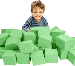 Arenas-Green(5" x 5" x 5") Foam Pit Cubes Blocks - 24PCS Sponge Form Cubes for Foam fiction spurge canopy tactic falter feature Ball Pits$ Gymnastics$ Freerunning and Parkour Courses$ Skateboard Parks$ BMX$ Trampoline 