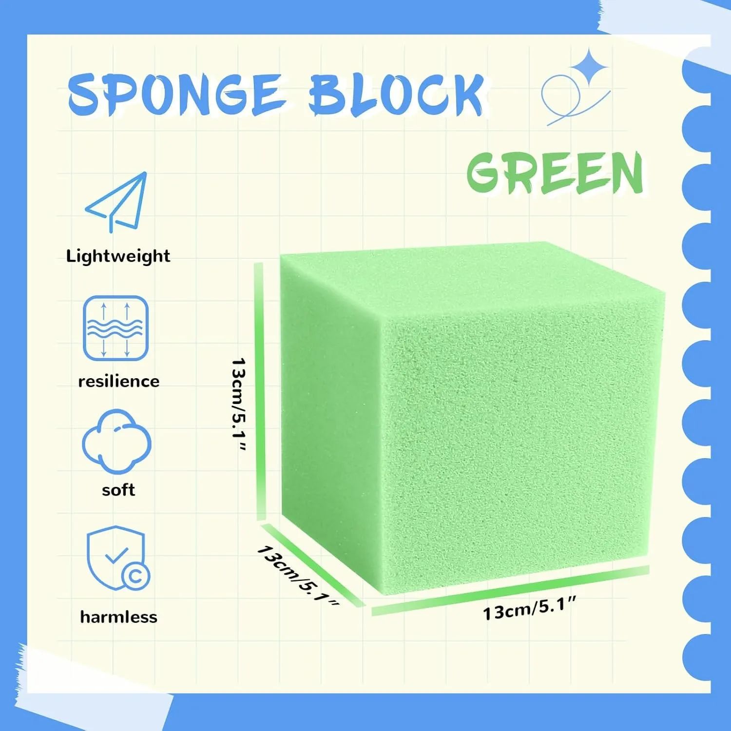 Arenas-Green(5" x 5" x 5") Foam Pit Cubes Blocks - 24PCS Sponge Form Cubes for Foam fiction spurge canopy tactic falter feature Ball Pits$ Gymnastics$ Freerunning and Parkour Courses$ Skateboard Parks$ BMX$ Trampoline 