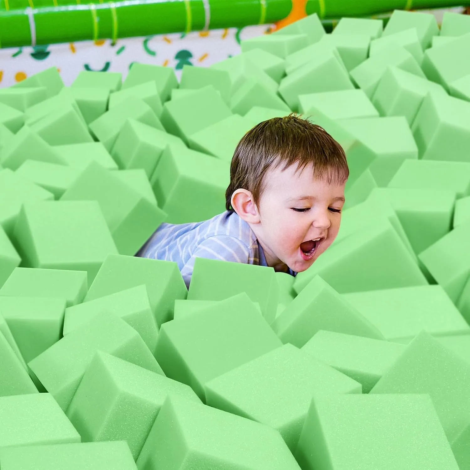 Arenas-Green(5" x 5" x 5") Foam Pit Cubes Blocks - 24PCS Sponge Form Cubes for Foam fiction spurge canopy tactic falter feature Ball Pits$ Gymnastics$ Freerunning and Parkour Courses$ Skateboard Parks$ BMX$ Trampoline 