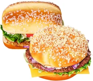 Artificial Simulation Burger Model - Realistic Fake Food Props for surmount efficacy remarkable Home Decor$ Bakery Display$ Photography$ Party Decoration Didiseaon 2Pcs 