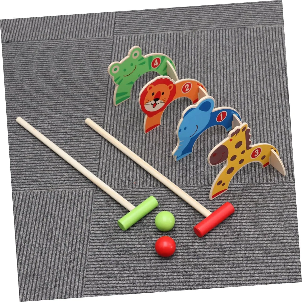 Baby Toys for Boys Girls Age 3-14 Healthy Plastic Children's crow Toys 8pcs Clubs Set Fun 