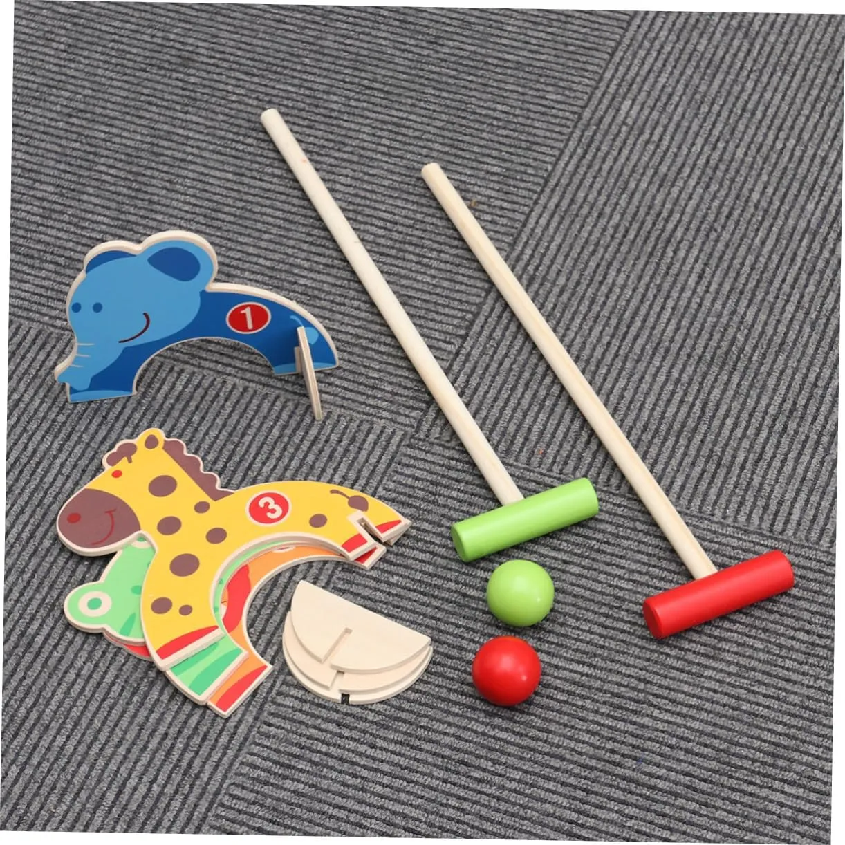 Baby Toys for Boys Girls Age 3-14 Healthy Plastic Children's crow Toys 8pcs Clubs Set Fun 