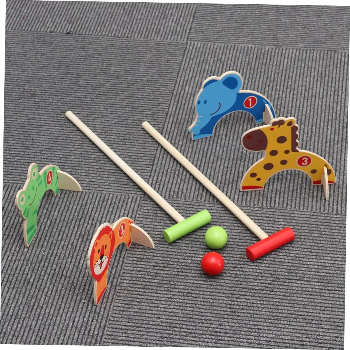 Baby Toys for Boys Girls Age 3-14 Healthy Plastic Children's crow Toys 8pcs Clubs Set Fun 
