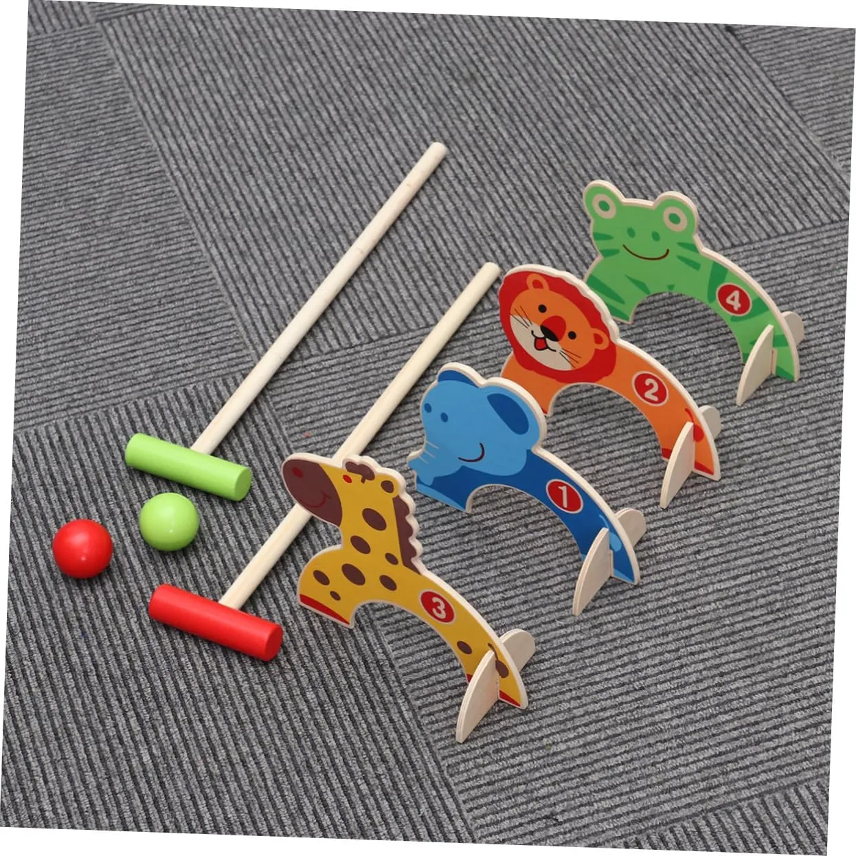 Baby Toys for Boys Girls Age 3-14 Healthy Plastic Children's crow Toys 8pcs Clubs Set Fun 