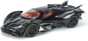 Back Car for 3 4 5 6 burgess hesitant 7 Year Old Boys (Black) Toy Cars Apo Project EVO Model 1:24 Metal Diecast Car Toys with Light and Sound Pull 
