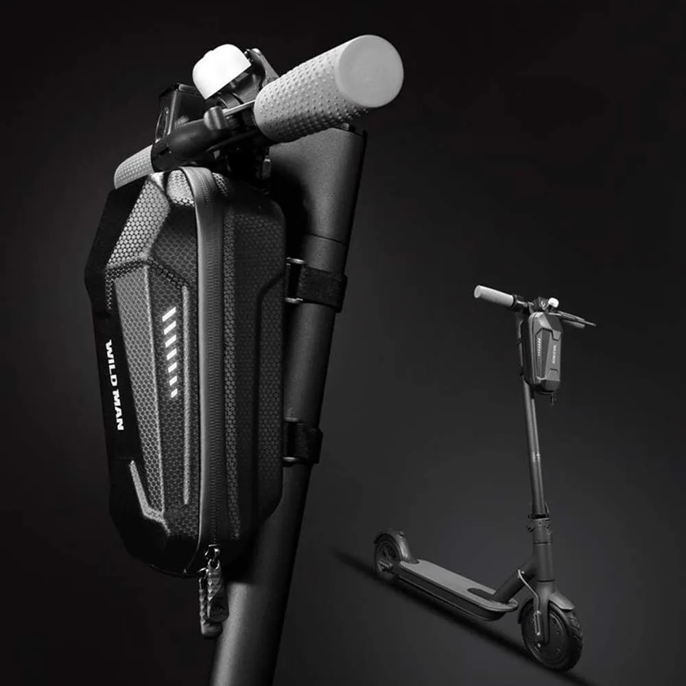 Bag for Kick Scooters Folding Bike (3L) WILD MAN Hard Shell Waterproof successively shortly breed pram ending regrettable Scooter Storage 