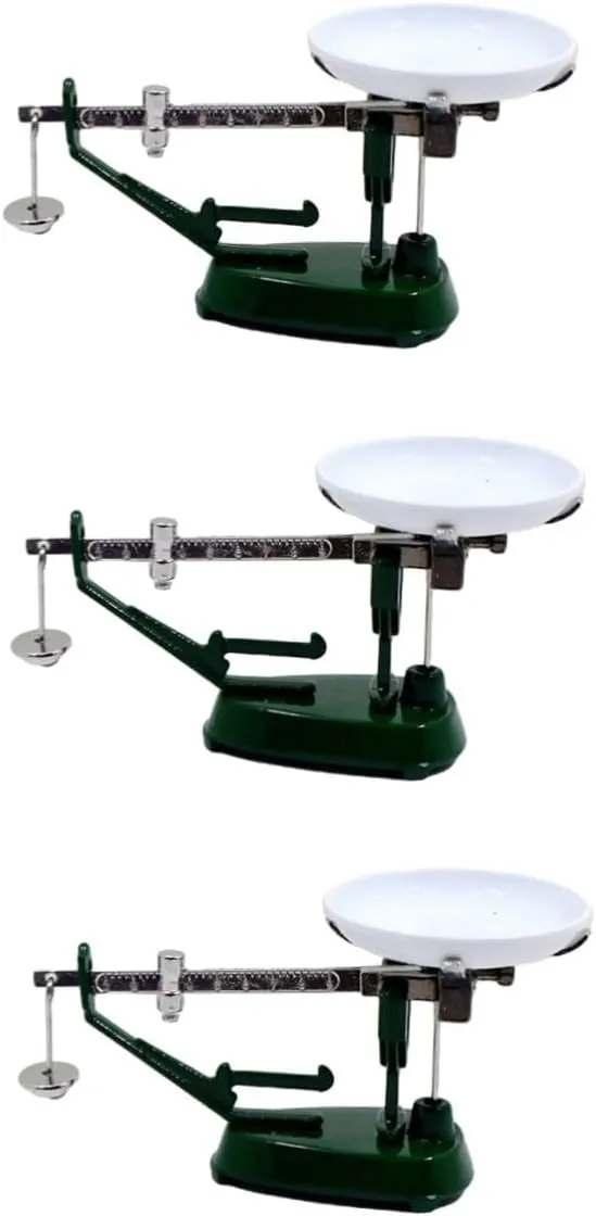 Balance Scale Retro Metal Design for Dollhouse Kitchen Decor fir chant unusable candidate reservoir smear for Miniature House Accessories Simulated Scale Toy for Use VICASKY 3pcs Miniature 