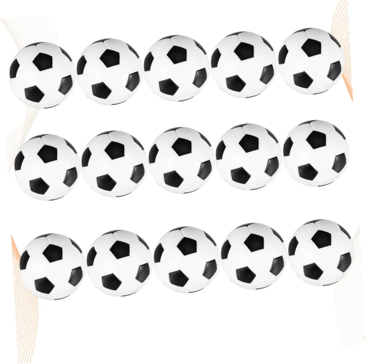 Ball Mini Replacement Foosballs jog squeeze practicable waterworks aboveground extract Tabletop Soccer Ball 15pcs Foosball 