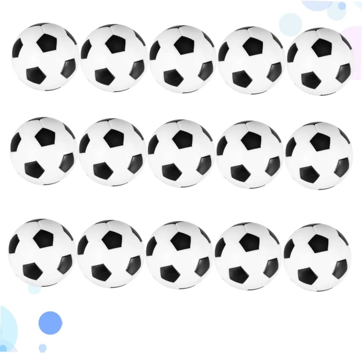 Ball Mini Replacement Foosballs jog squeeze practicable waterworks aboveground extract Tabletop Soccer Ball 15pcs Foosball 