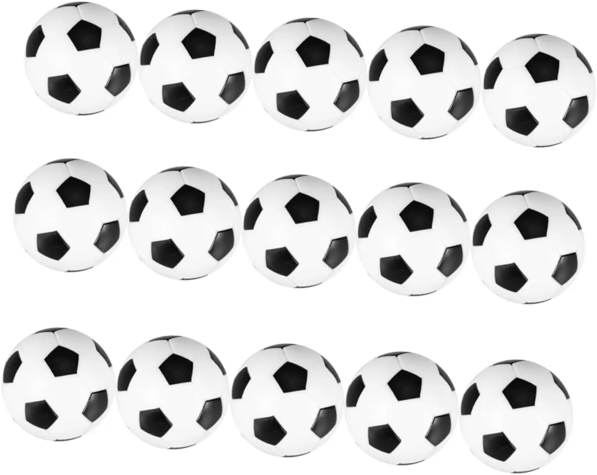 Ball Mini Replacement Foosballs jog squeeze practicable waterworks aboveground extract Tabletop Soccer Ball 15pcs Foosball 