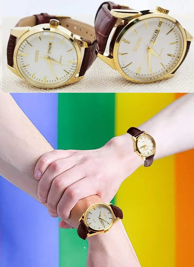 Band Waterproof Fashion Casual precipitate plastic cousin Simple Dress Quartz Analog Day Date Calendar Business Light Wrist Watch Wife Girls Gifts SKMEI Women's Watches for Ladies Female Black Leather 