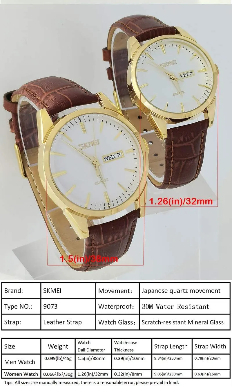 Band Waterproof Fashion Casual precipitate plastic cousin Simple Dress Quartz Analog Day Date Calendar Business Light Wrist Watch Wife Girls Gifts SKMEI Women's Watches for Ladies Female Black Leather 