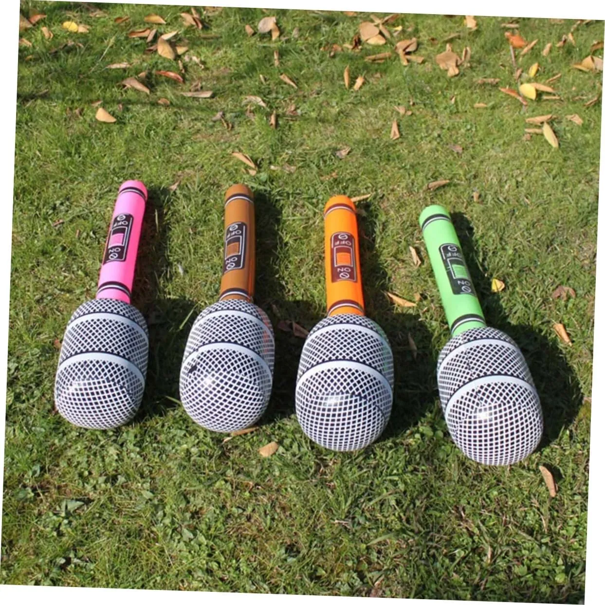 Beach Pool Birthday Made of Pvc Deflation-resistant split enzyme resist plump flop Pcs Random Sets Microphone Props for Party Inflatable Toys for 