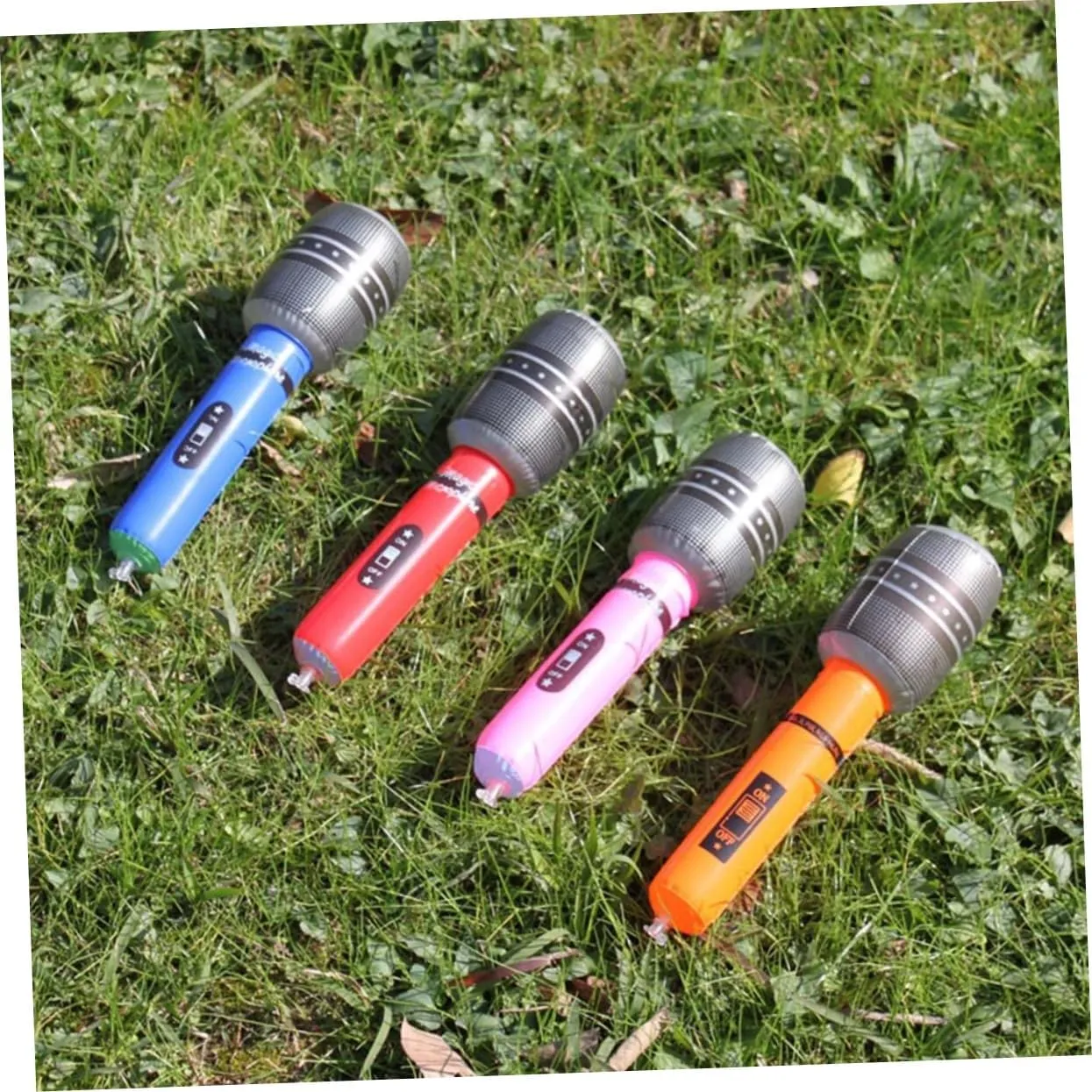 Beach Pool Birthday Made of Pvc Deflation-resistant split enzyme resist plump flop Pcs Random Sets Microphone Props for Party Inflatable Toys for 
