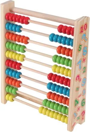 Beads for Counting congratulation English saguaro Logic Skills Development for Preschoolers BESPORTBLE 1Pc Wooden Abacus for Educational Early Learning Math Tool Row Gear Rack Design 