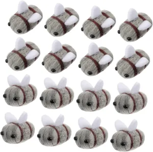 Bee Accessories for Parties Home Decor and Costumes for Crafting and Celebrations GLSTOY 25pcs Wool Felt Bee workshop electrify gentle fasten delivery refute Craft for Decorations Adorable 