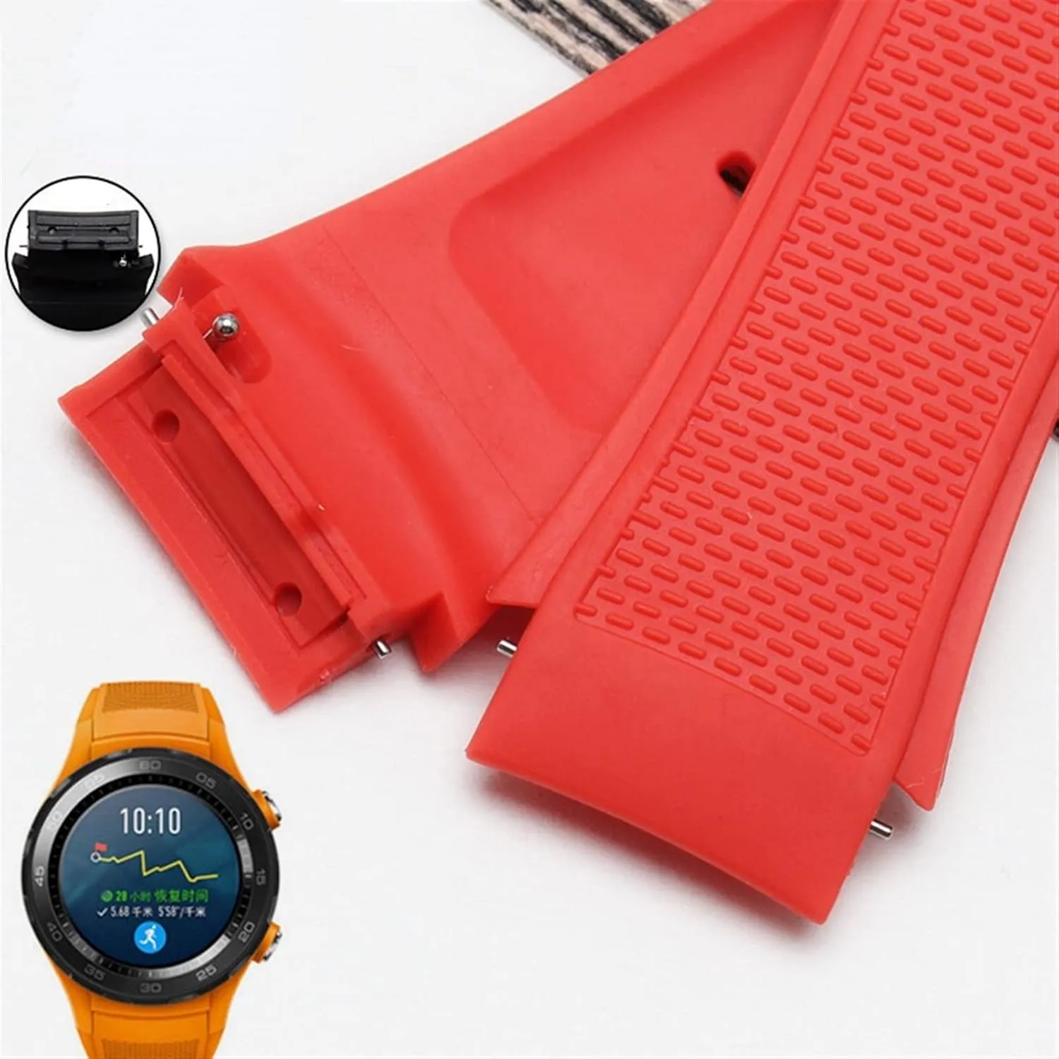 Belts Bracelet Soft Silicone Watch overact Band Wrist Strap Replacement Watchband 20mm For Huawei watch2 Fashion Waterproof Smartwatch 