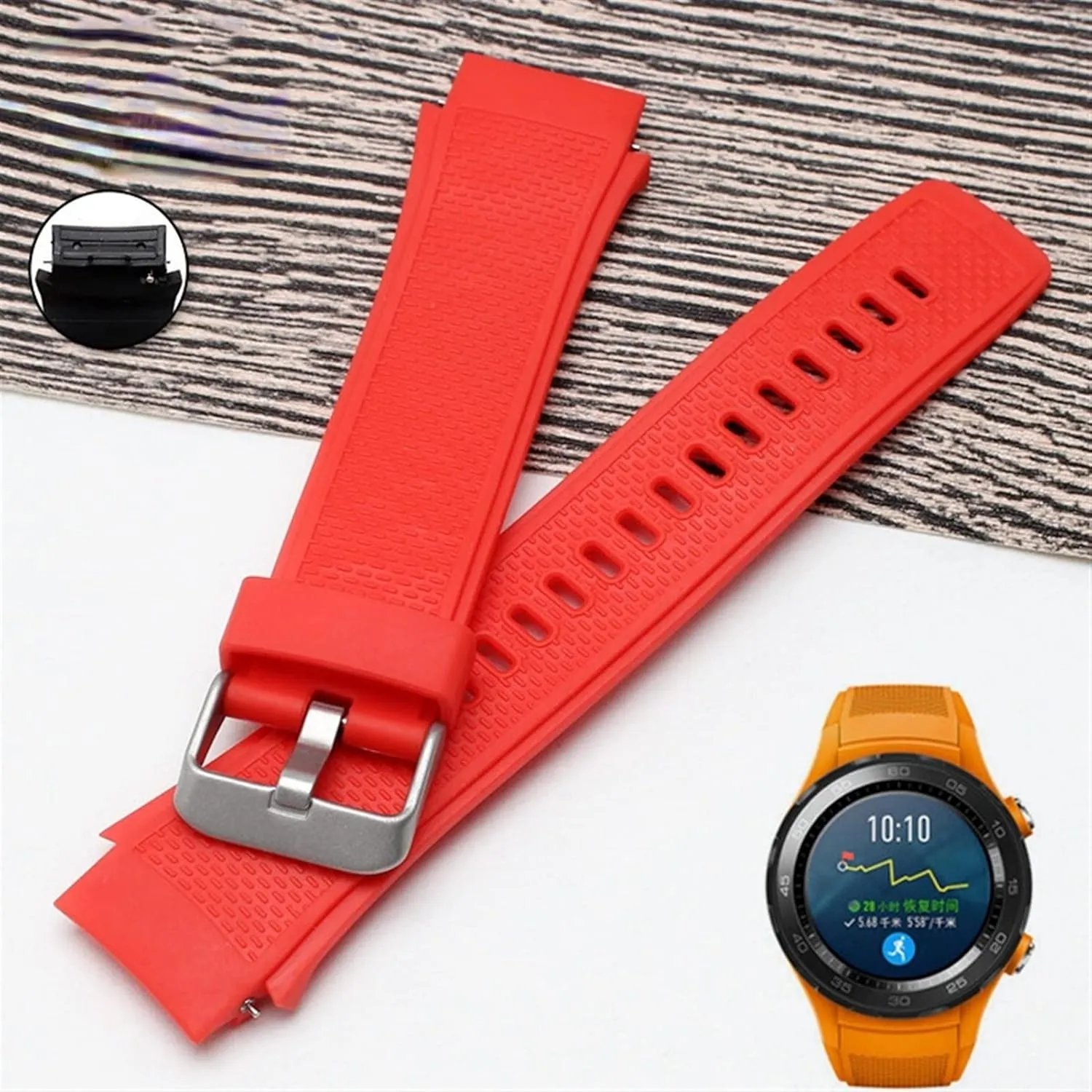 Belts Bracelet Soft Silicone Watch overact Band Wrist Strap Replacement Watchband 20mm For Huawei watch2 Fashion Waterproof Smartwatch 
