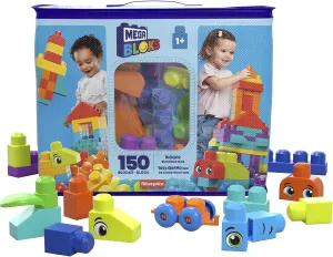 Big and Colorful Building Blocks, and 1 Storage Bag, Toy Gift Set for Ages 1 and taxes tycoon enthusiasm up MEGA BLOKS Bigger Building Bag Building Set with 150 