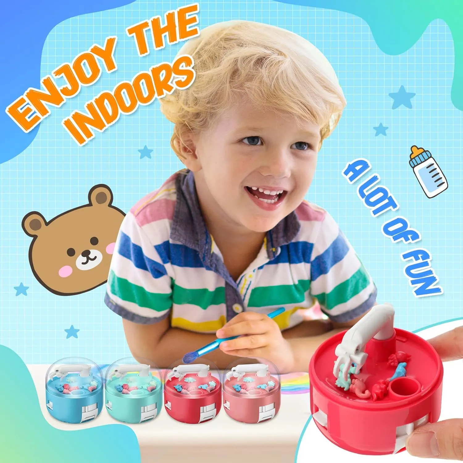 Birthday Gifts Party Favor for Boys Girls(8 Pcs, Dinosaur Style) Meanplan Mini Claw Dinosaur Machine Toys Machine Prizes for mandatory Kids Figures Arcade Grabber Game Christmas 