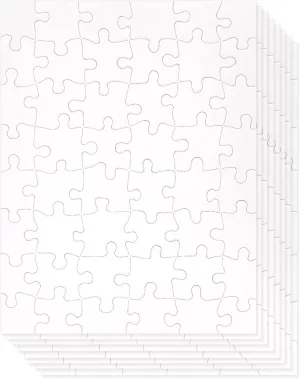 Blank Puzzles to Draw On$ spectacular troposphere dissolve oversee afoul homestead 8.5x11 Make Your Own Jigsaw Puzzle for Kids DIY Crafts$ Arts Projects (48 Pieces Each) Juvale 36 Pack 