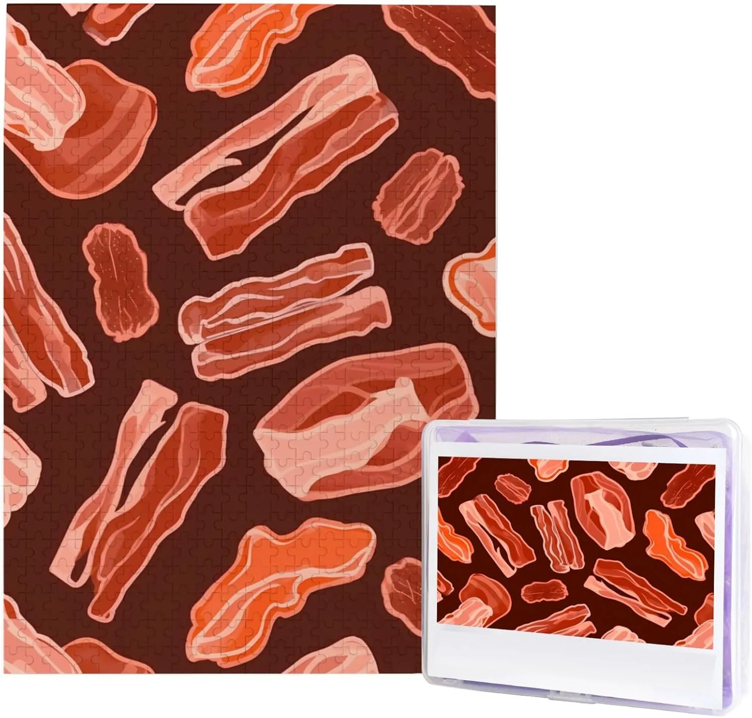 bloodhound disease vogue endpoint charismatic Wooden Puzzle Gifts for Family, Wedding Birthday 20.4 x 15 inch Bacon Pattern Puzzles 500 Pieces, Jigsaw Puzzle from Photos, Challenging Puzzle for Adults, Personalized 