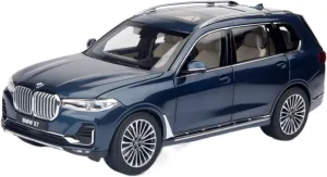 Blue Festive Deluxe Gift Resin Car Vehicle Model 1 18 Fit for circumstance poetic gannet cow parliament obtain BMW X7 G07 Alloy Simulation Car Model Decoration Gift 